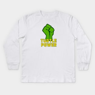 Turtle Power! Kids Long Sleeve T-Shirt